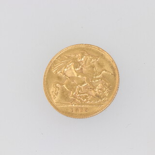 A George V half sovereign 1912