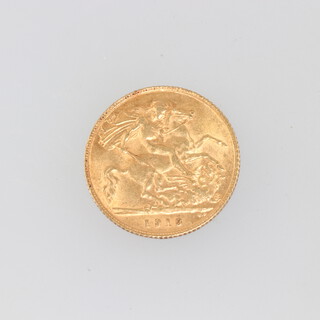 A George V half sovereign 1913