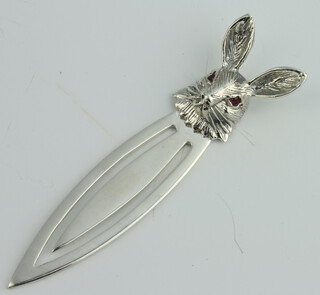 A modern Sterling silver rabbit bookmark 4.4 grams, 5.5cm 