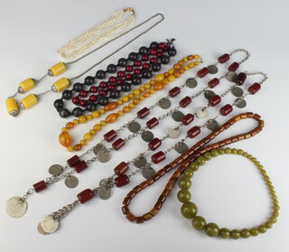 A collection of African and other bead necklaces 