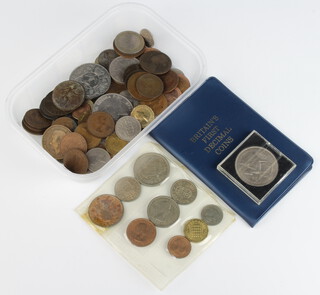 A quantity of UK used and other coinage 