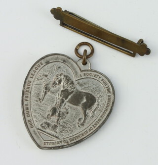 An Our Dumb Friends League medal, the reverse engraved Pet Animal Show South Norwood June 19th 1910 
