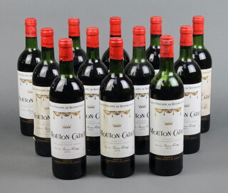 Twelve bottles of 1975 Baron Philippe de Rothschild Mouton Cadet, shipped by Edward Young & Company of London