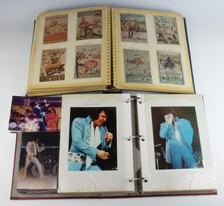 A large collection of Elvis Presley memorabilia mainly from the seventies in including licensed concert photographs, fan club photographs and annuals.