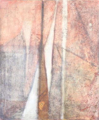Audrey Lewis-Hopkins (1914-2011), oil on canvas signed Lewis Hopkins, inscribed en verso Bristol, impressionist study numbered 376, 76cm x 53cm  