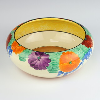 A Clarice Cliff Bizarre Gayday pattern bowl 20cm 