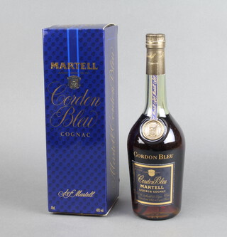 A 70cl bottle of Martel Cordon Bleu cognac brandy boxed 