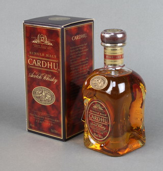 A 70cl bottle of 12 year old Cardhu single malt whisky boxed 