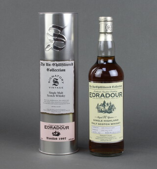 A 70cl bottle Springbank, Edradour, aged 10 year old Un-chillfiltered Collection, Signatory Vintage single malt whisky, distilled in 1997, botted May 2008   