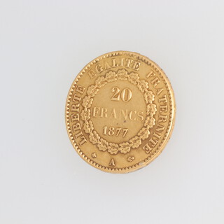 A 20 franc 1877