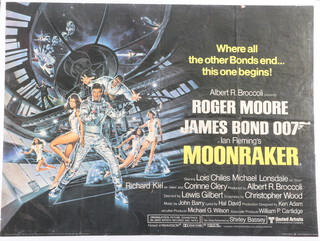 James Bond - Moonraker, an original 1979 UK quad promotional movie poster 