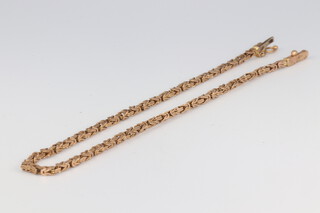 A 14ct yellow gold bracelet 4.9 grams, 20cm 