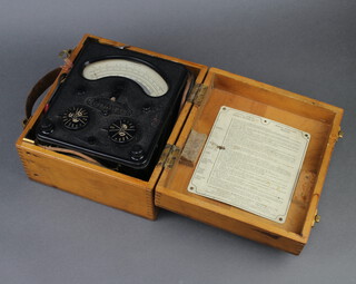 An Avo Universal meter 47A contained in a pine carrying case 