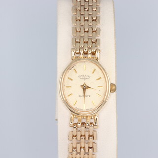 A lady's 9ct yellow gold Rotary wrist watch, 12.5 grams gross