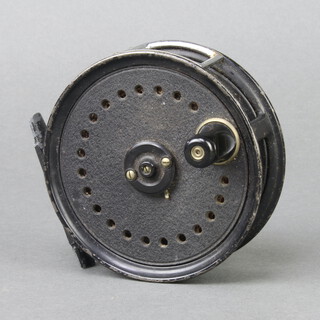 An Allcock Marvel 4' salmon fishing reel built by J W Youngs with silk line