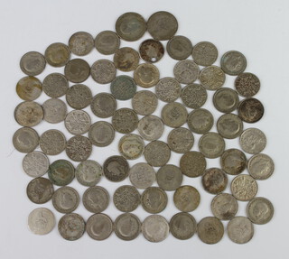 A quantity of pre-1947 sixpences, 195 grams 