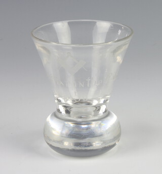A Masonic charging glass Lodge Star in the East no.650 8cm 
