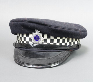 Grantham, an Elizabeth II Metropolitan Special Constabulary Inspector's peak cap 