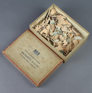A rare Holtzapffel & Co wooden jigsaw puzzle, the interior of the lid marked 10 1/2 x 15 