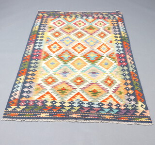 A black, white and tan ground Chobi rug 194cm x 120cm 