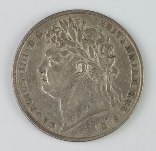 A George IV half crown shield in garter and collar 1824 