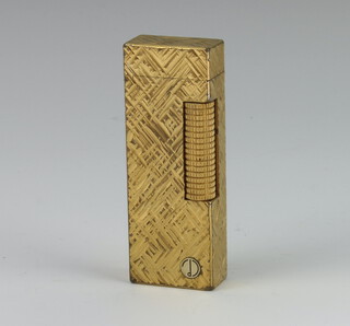 A silver plated Dunhill cigarette lighter