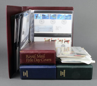 Three albums of GB first day covers and various loose first day covers 