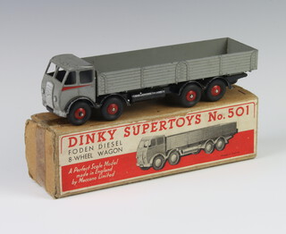 A Dinky Supertoy No.501 Foden in light grey, boxed