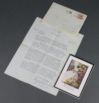 Elizabeth Arden, a letter from 25 Old Bond Street, dated 30th November 1928 together with a catalogue "The Quest for Beauty" contained in original franked envelope 