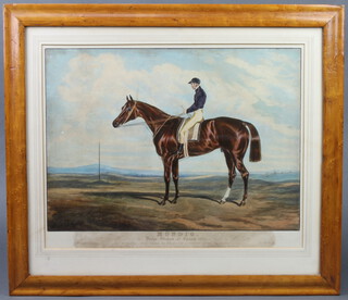 John Frederick Herring II (1815-1907), an aquatint "Coronation, The Winner of the Derby Stakes at Epsom 1841" 35cm x 43cm together with another study of "Mundig Derby Stakes at Epsom 1835" 43cm x 42cm 