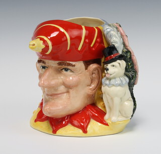 A Royal Doulton character jug - Punch and Judy D6948 modelled by Stanley James Taylor exclusively for Collectors Club 811/2500 with original certificate 18cm  