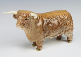 A Beswick figure - Highland Bull 2008, gloss, modelled by Arthur Gredington 12.7cm 