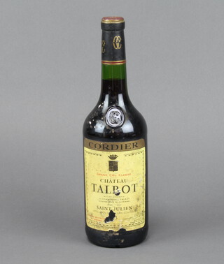A bottle of Cordier Chateau Talbot Saint-Julien red wine ???3 ( likely 1973 )   