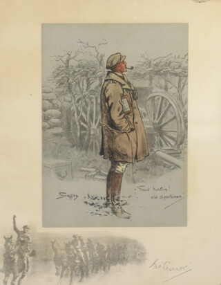 Charles "Snaffles" Johnson Payne 1884-1967, print "The Gunner" 42cm x 33cm 