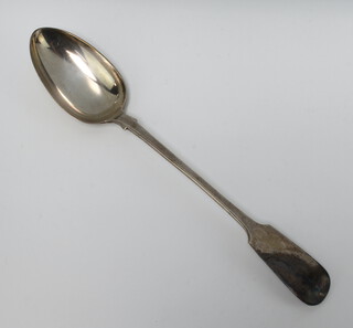 A William IV fiddle pattern silver basting spoon, London 1836, 162 grams 