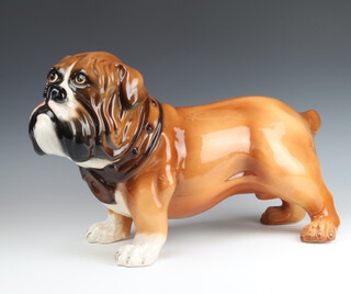 An Italian porcelain figure of a Bulldog by Palladio, 19cm h