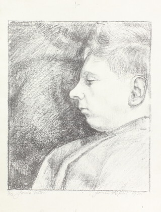 Francis Howard Spear (1902-1979) print of James Fitton, no 8/12 (unframed), signed in pencil, 32cm x 25cm