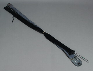 A 9'6" carbon fibre 2 section fly fishing rod together with an Abu Garcia SVR XX1 fishing rod 