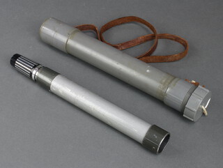 A 1960's single draw zoom telescope in a plastic carrying case 