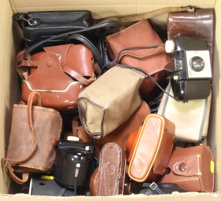 A collection of vintage cameras