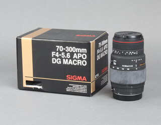 A Sigma 70-300mm F4-5.6 APO DG Macro lens, Canon fit (boxed)