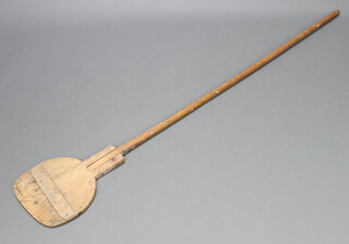 A 19th Century pine baker's peel 117cm x 28cm (split to 1 section)  