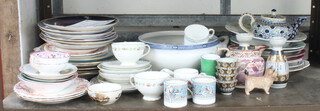 A quantity of Victorian and later decorative china 