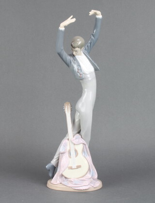 A Lladro male Flamenco dancer 6444 46cm (one finger is broken)