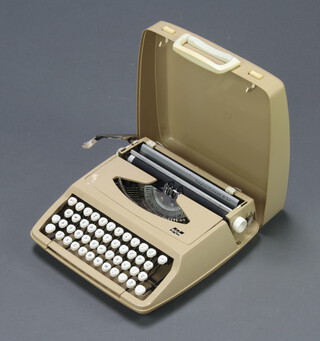 An Empire-Corona Deluxe SCM portable manual typewriter  