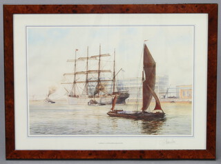 J Steven Dews, a set of 4 prints, maritime studies signed in pencil, 28cm x 39cm 