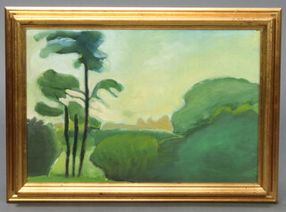 E M White, oils on board unsigned, rural scenes 36cm x 25cm 