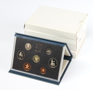 Five United Kingdom proof coins sets 1987, 1988, 1989, 1990 and 1991 