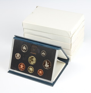 Six United Kingdom proof coin sets 1992, 1993, 1994, 1995, 1996 and 1999 