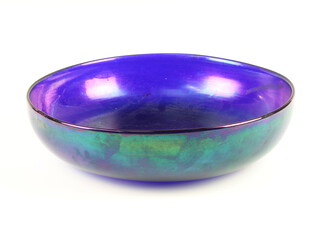 A Loertz style shallow bowl 25cm 